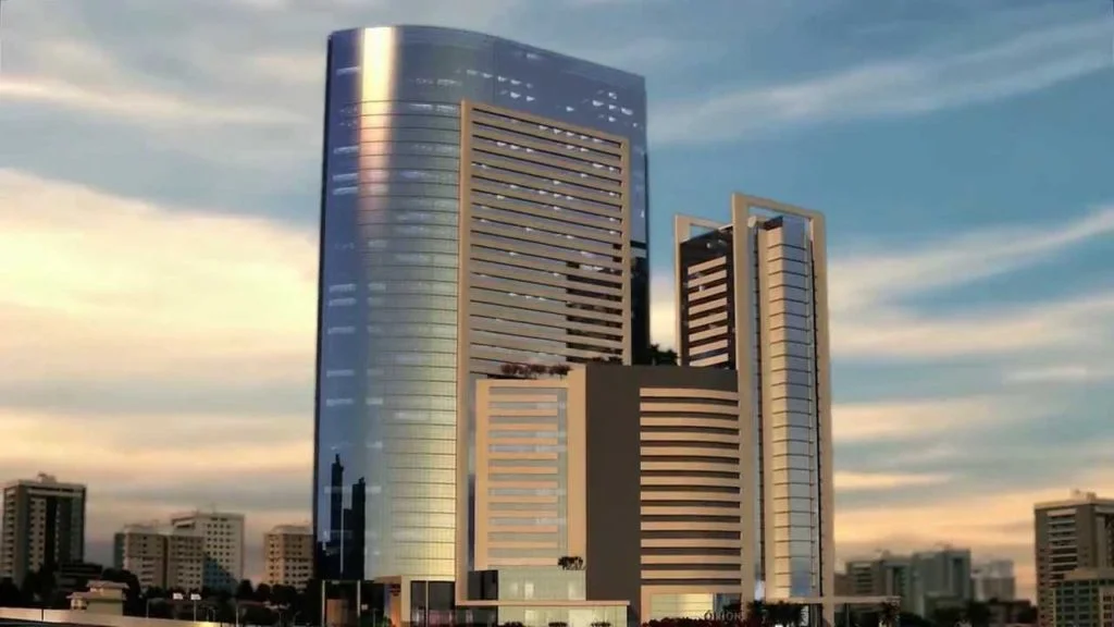 Órion Business, em Goiânia, ao entardecer